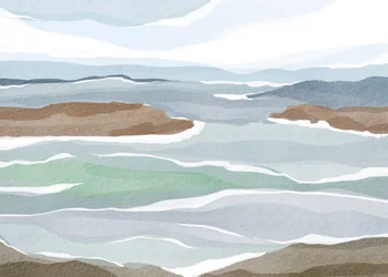 抽象的な海の層