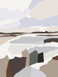 落ち着いた幾何学的な風景