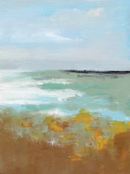 穏やかな海岸の抽象画