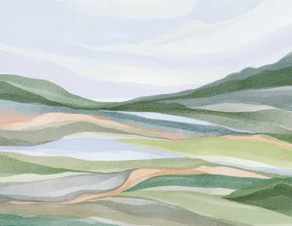 静謐な重層的な風景