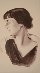 詩人アンナ・アフマトヴァの肖像1889-1966、1928