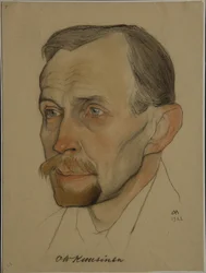 オットーヴィルヘルムヴィルクーシネンの肖像1881-1964、1922