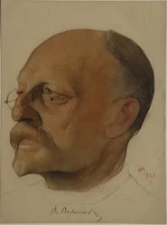 Vikenty Vikentyevich Veresaevの肖像1867-1945、1923