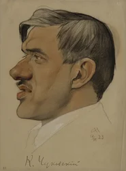 著者の肖像コーニーI.チュコフスキー1882-1969、1923