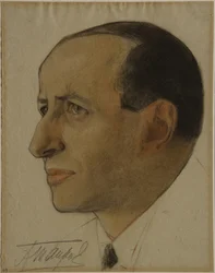 登録者の肖像Alexander Tairov 1885-1950、1920年代初頭