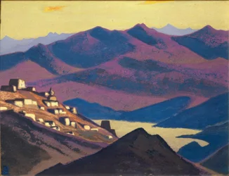 ジャムゾ湖（山岳集落）