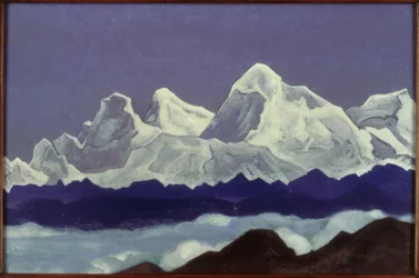 エベレスト山- NKRoerichによる絵画