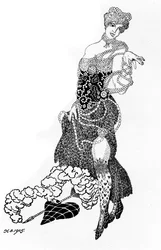 La Folichonette 雑誌 Vesy The Scales の挿絵、1905 年
