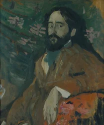 画家ニコライ・ミリオティの肖像1874-1962、1908