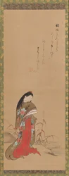 18世紀後半、川岸の伊勢夫人。