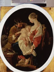 「聖家族」（聖家族） Noel Halle作（1711-1781） 18世紀 エルミタージュ美術館、サンクトペテルブルク
