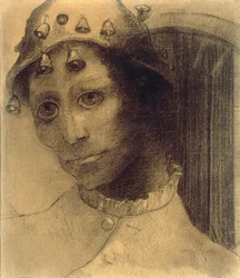 アモンティリャードの樽、シリーズ：エドガー・ポー by Redon, Odilon (1840-1916)