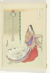 平安女官 美人と花の対比（連載タイトル） 美人花くらべ