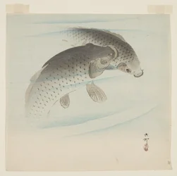 鯉（コイ）（カラー木版画