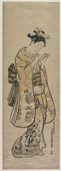 鏡を持つ美人