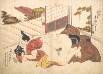寝室のシーン、カリフォルニア州。 1739年頃。 1739年。