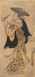 俳優 三条勘太郎 1697-1763 年、女性として。 1730年頃。 1730年。