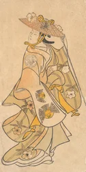 俳優 三条勘太郎 1697-1763 年、女性として。 1730年頃。 1730年。