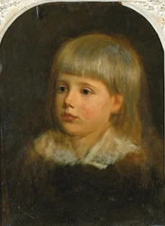 チャールズ・ダウニング・レイ、芸術家の息子の肖像 1881-1883。