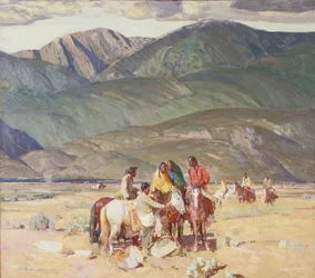 Índios Taos na Mesa (óleo sobre tela)