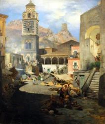 ドイツ語：アマルフィの市場