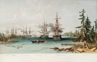 1854年、1855年7月22日のオーランド諸島