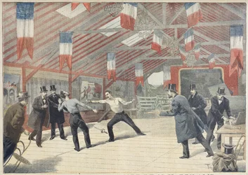 悲劇の決闘：1895年3月17日、「ルプチジャーナル」からのムッシューハリーアリの死