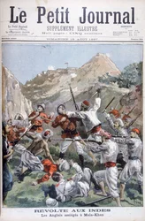 1897年、インドのマラカンドでイギリス軍が包囲した北西辺境の反乱
