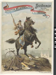 スポーツ・釣り・馬の国際博覧会 - オランダ、スヘフェニンゲン、1892年6月-10月（物体に記された題名）