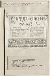 1877年、1877年12月17日、クリーブランドのJWサージェンツでの私の絵画のカタログ。