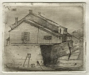 水上の家、1878年。