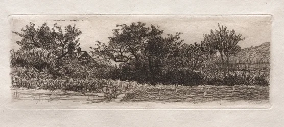屋根と木、1879年。