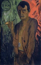 五芒星形の自画像c。 1924年。