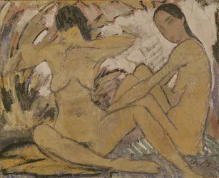 座っている二人の女性、1914年（詳細については274026を参照）