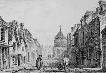 Cheesehill Street Winchester, c.1830 (in engraving)
