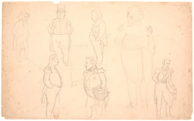 i.a.の似顔絵 なので。 Ørsted、Frederik VII、Christian VIII、そしておそらく Frederik VI.