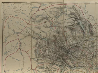 国立図書館の地図コレクション所蔵の地図。この地図は手描きの地図として刊行され（1846年以降）、テレマルクを示している
