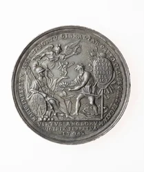 英国の勝利を記念するメダル、1704年（シルバー）