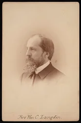 ウィリアム・チャウンシー・ラングドン牧師の肖像、1831～1895年、1881年頃。