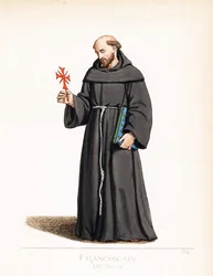 聖職者の衣装: un monk franciscan