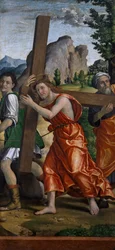 パオロ・カヴァッツォーラ（1486-1522）の「受難のポリプティク」から「カルヴァリーへの道」の部分