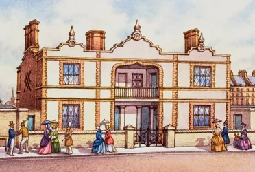 万国博覧会の近くに建てられた模型建築物