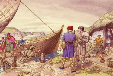 アイルランドの聖パトリック（紙にグワッシュ）