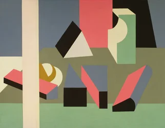 Still Life＃12、1925-28（キャンバスに油彩と鉛筆）