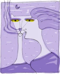 ストレガ・デル・チェザール（キエーザレ）：猫に変身して男を偵察する魔女。イラスト：Patrizia La Porta。