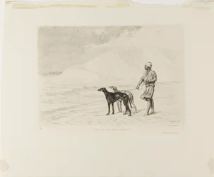 砂漠の犬のリレー