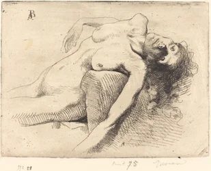 瀕死の女 瀕死の女、1885年。