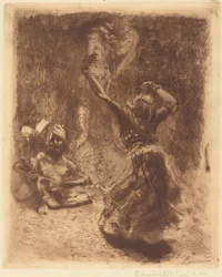 タンジョールのダンサー La bayadère de Tanjore、1914年。