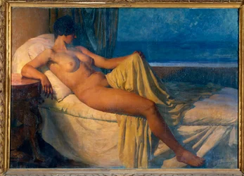 ディドンポール・アルバート・ローレンス（1870-1934）の絵画、20世紀。キャンバスに油彩。寸法：1,45 x 2,09m。パリ、ペテ・パレ美術館