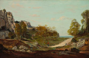 マルセイユ近くのサンタンドレの風景、c。 1865